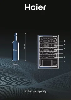 Haier HWS33GG Wine Bank 50 Serie 3 33 flessen