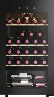 Haier HWS34GGH1 Wijnkoelkast 34 flessen Zwart