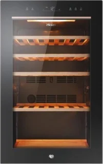Haier HWS49GA Wijnkoelkast 49 flessen Zwart