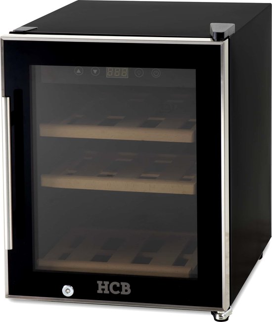 HCB® 6808 Wijnkoelkast voor 12 flessen met houten lades vrijstaand review