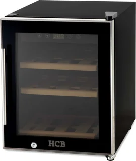 HCB® 6808 Wijnkoelkast voor 12 flessen met houten lades vrijstaand