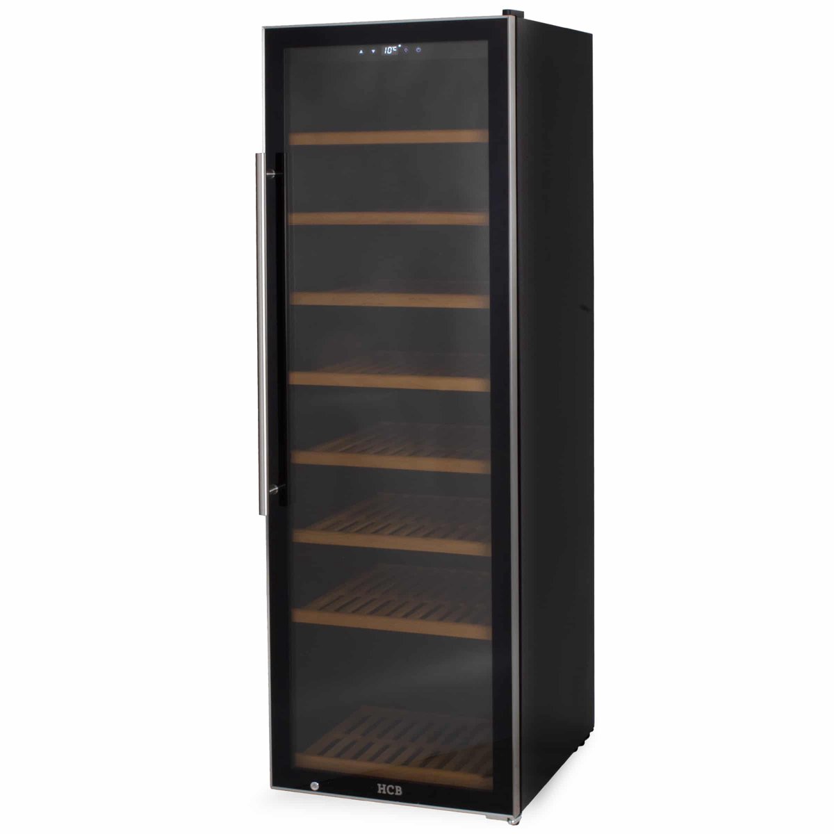 HCB® Wijnkoelkast 192 flessen met houten lades 6821