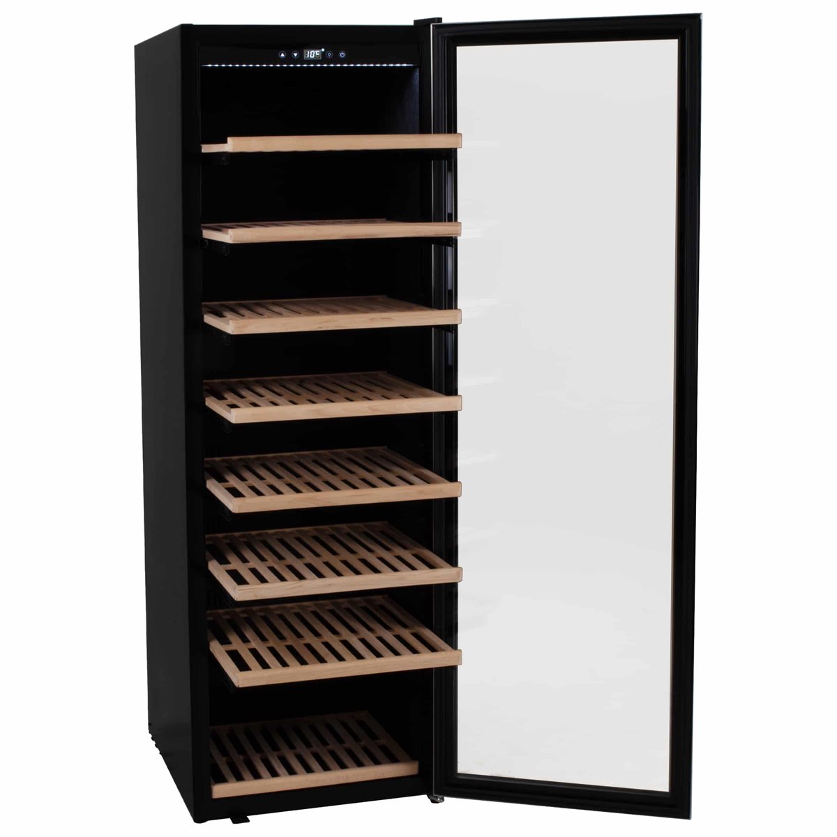 HCB® Wijnkoelkast 192 flessen met houten lades 6821