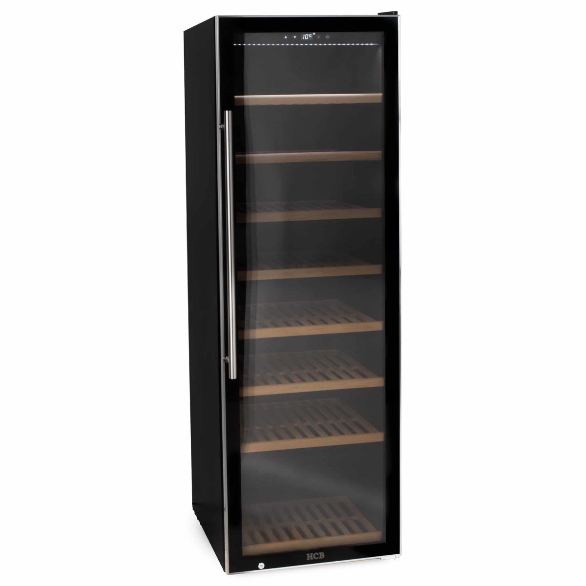 HCB® Wijnkoelkast 192 flessen met houten lades 6821