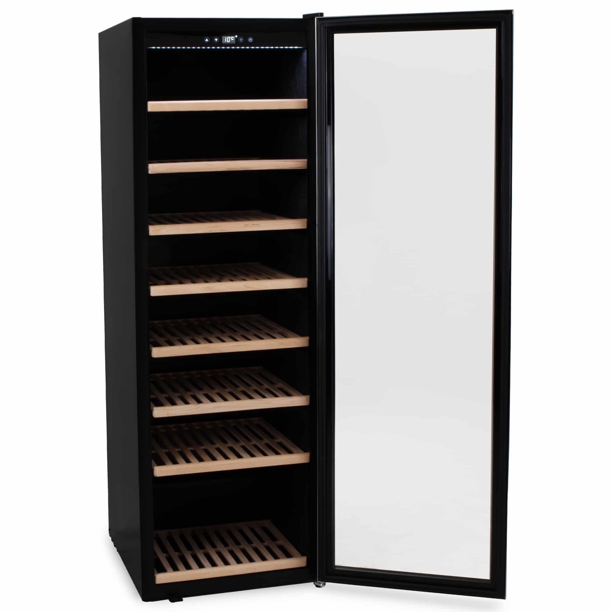 HCB® Wijnkoelkast 192 flessen met houten lades 6821
