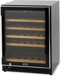 HCB® Wijnkoelkast 51 flessen houten lades 6809