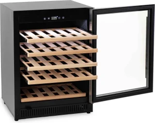 HCB® Wijnkoelkast 51 flessen houten lades 6809