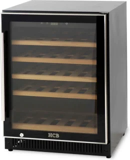 HCB® Wijnkoelkast 51 flessen houten lades 6809