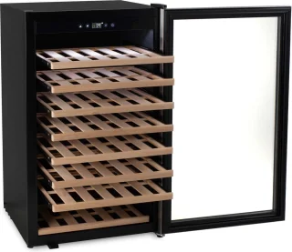 HCB® Wijnkoelkast 75 Flessen Houten Lades Vrijstaand 6816