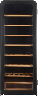 HCK Retro Wijnkoelkast SC-208R-S Zwart 76 flessen