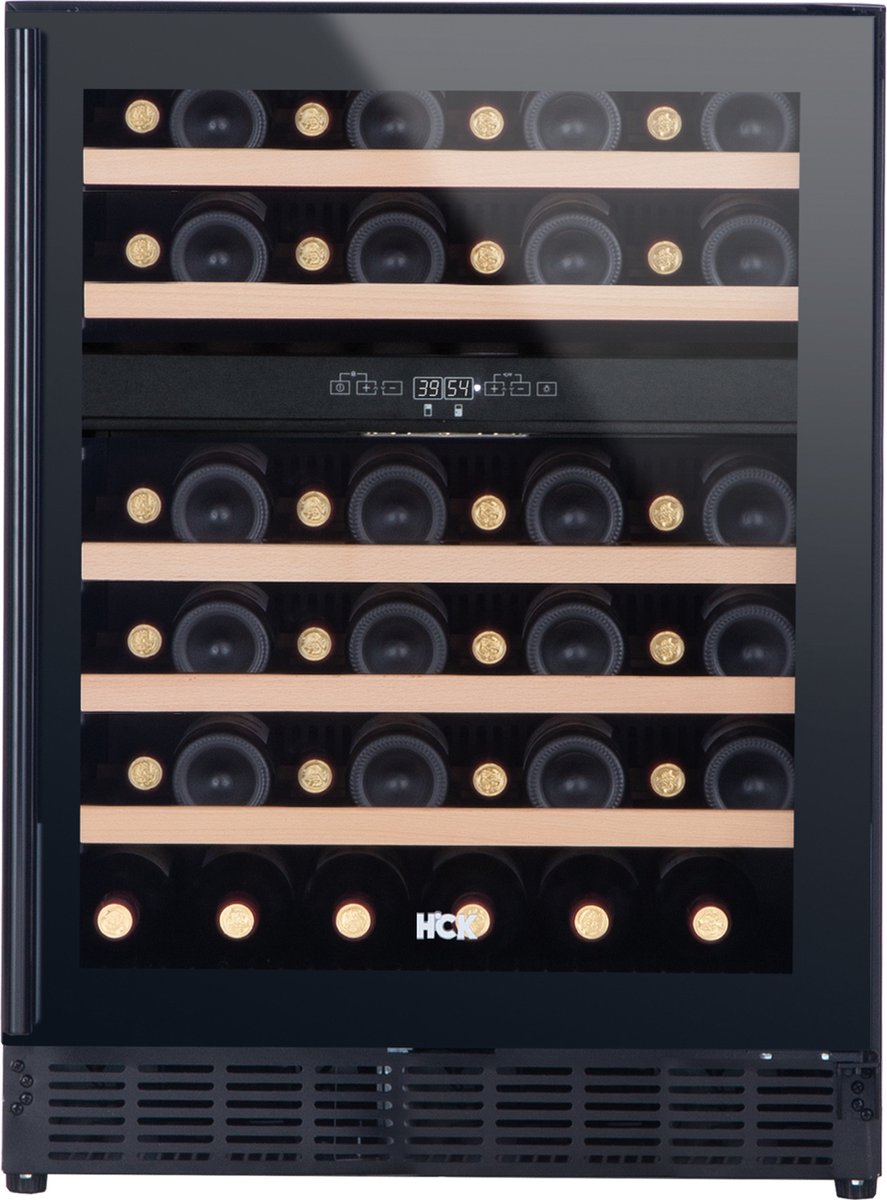De HCK Wijnkoelkast SC-145WD 2 zones 46 flessen in één oogopslag