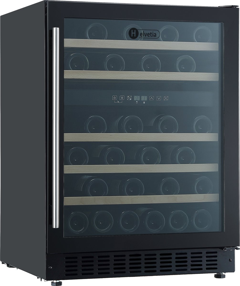 De Helvetia HWTS246GN Wijnkoelkast 2 zones 46 flessen in één oogopslag