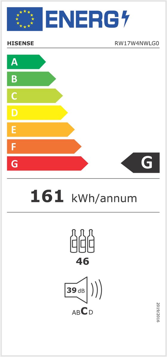Wat vinden we goed aan de Hisense RW17W4NWLG0 wijnkoeler 32 flessen compressor vrijstaand