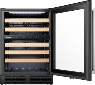 Hisense RW17W4NWLG0 wijnkoeler 32 flessen compressor vrijstaand