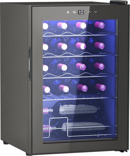 HOMCOM Weinkühlschrank 45L Metall Schwarz review