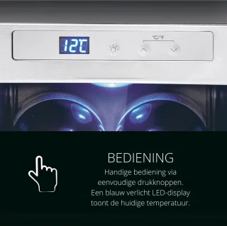 Horica Minibar Wijnkoelkast 23L met Glazen Deur