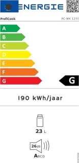 Horica Minibar Wijnkoelkast 23L met Glazen Deur
