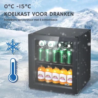 Horica Minibar Wijnkoelkast 48L met Glazen Deur