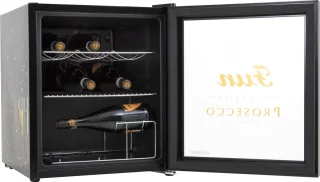 Husky KK50-PROSECCO Mini koelkast 46L Retro glazen deur