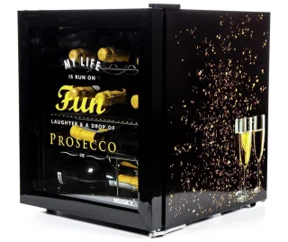 Husky KK50-PROSECCO Mini koelkast 46L Retro glazen deur