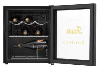 Husky KK50-PROSECCO Mini koelkast 46L Retro glazen deur