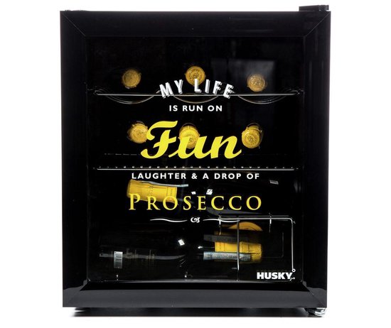 Husky KK50-PROSECCO Mini koelkast 46L Retro glazen deur review