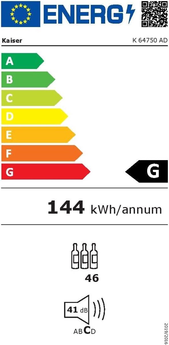 Wat vinden we goed aan de Kaiser K 64750 AD wijnkoelkast 145L vrijstaand