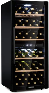Klarstein Barossa 102 Duo Wijnkoelkast 102 flessen zwart