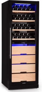 Klarstein Barossa 123 Duo Wijnkoelkast Zwart 123 flessen