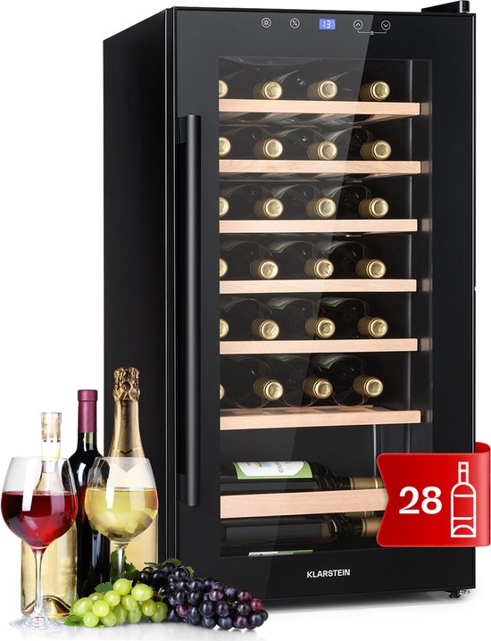 Klarstein Barossa 29 Uno Wijnkoelkast 88L Zwart review