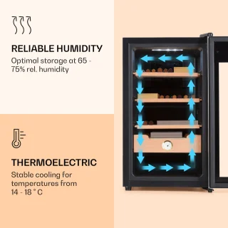 Klarstein El Presidente 48 Thermo-Elektrische Sigaarhumidor