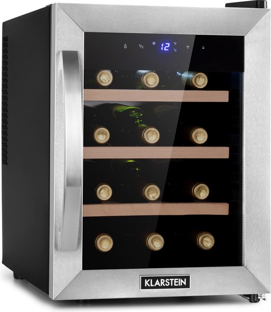 Klarstein Reserva 12 Uno Wijnkoelkast Roestvrij staal 12 flessen review