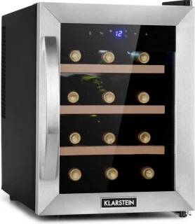Klarstein Reserva 12 Uno Wijnkoelkast Roestvrij staal 12 flessen