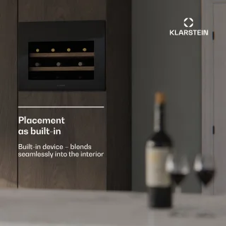 Klarstein Rhone 28 Uno Wijnkoelkast Zwart