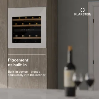 Klarstein Rhone 36 Duo Wijnkoelkast Zwart Wit