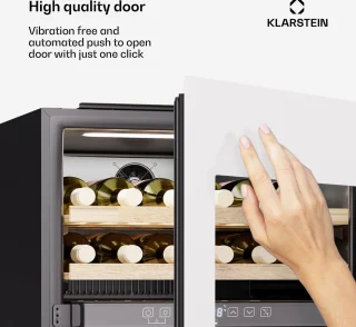 Klarstein Rhone 36 Duo Wijnkoelkast Zwart Wit