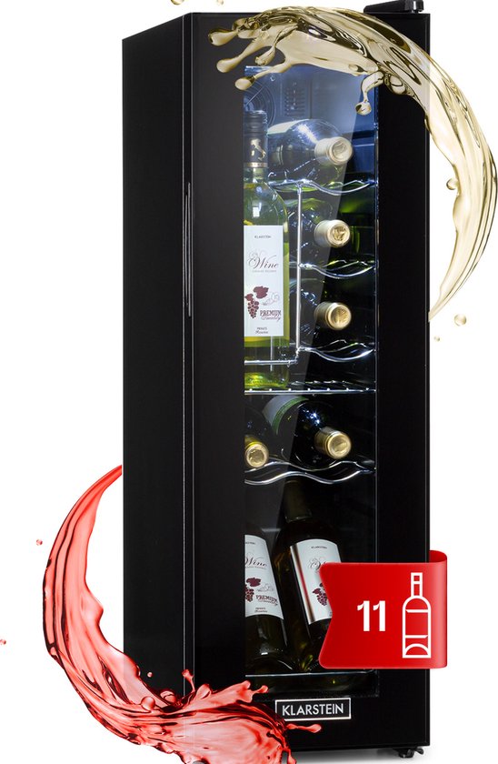 Klarstein Shiraz 12 Slim Uno Wijnkoelkast 32L Zwart review