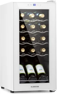 Klarstein Shiraz 15 Slim Uno Wijnkoelkast Wit 44L