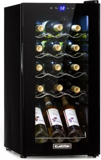 Klarstein Shiraz 15 Slim Uno Wijnkoelkast Zwart