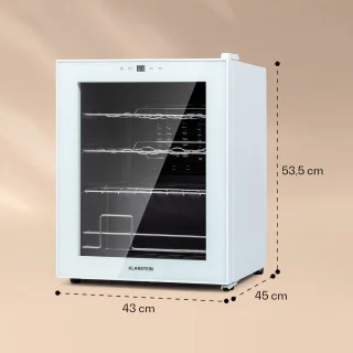 Klarstein Shiraz 16 Quartz Wijnkoelkast 42L Wit Glas