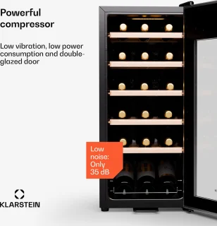 Klarstein Shiraz Premium Smart 18 Wijnkoelkast Zilver