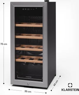 Klarstein Shiraz Premium Smart 18 Wijnkoelkast Zilver