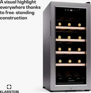 Klarstein Shiraz Premium Smart 18 Wijnkoelkast Zilver