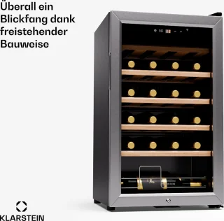 Klarstein Shiraz Premium Smart 24 Wijnkoelkast Zilver