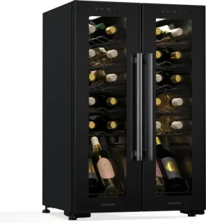 Klarstein Shiraz Wijnkoelkast 2-zones zwart