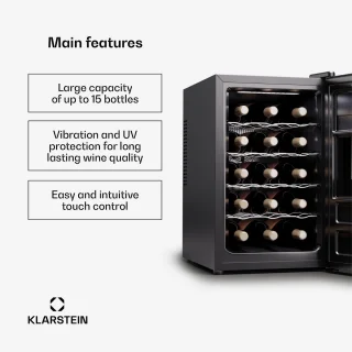 Klarstein Silent Vino 15 Uno Wijnkoelkast 39L
