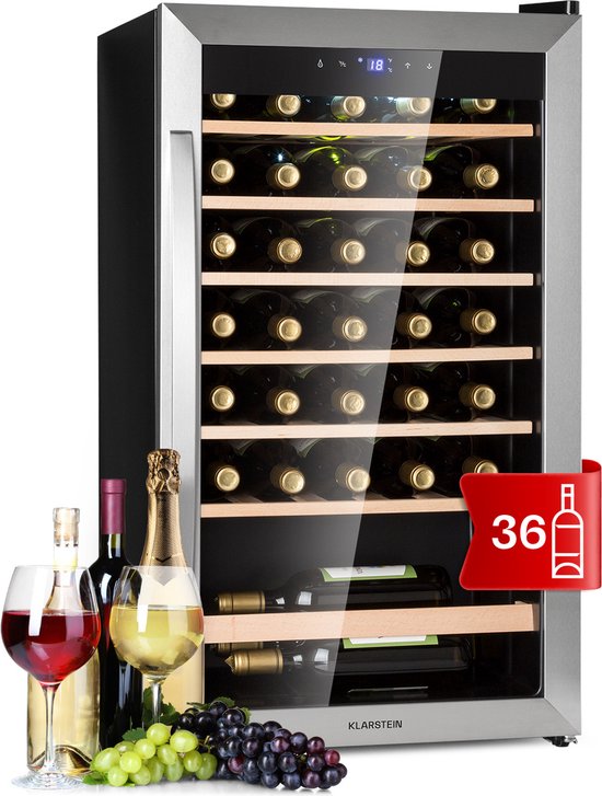 Klarstein Vinamour 32 Uno Wijnkoelkast 1 Zone 95L 36 Flessen review