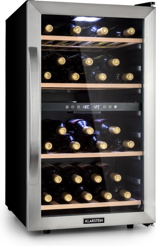 Klarstein Vinamour 45 Duo Wijnkoelkast Roestvrij staal review