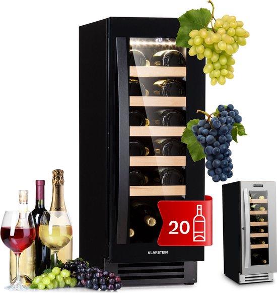 Klarstein Vinovilla 20 Inbouw Wijnkoelkast 50L Zwart review