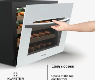Klarstein Vinsider 24 Built-In Uno Wijnkast Wit